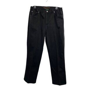 Lauren Jeans Co. By Ralph Lauren Womens 14? Black Handmade Elastic Waist Pants
